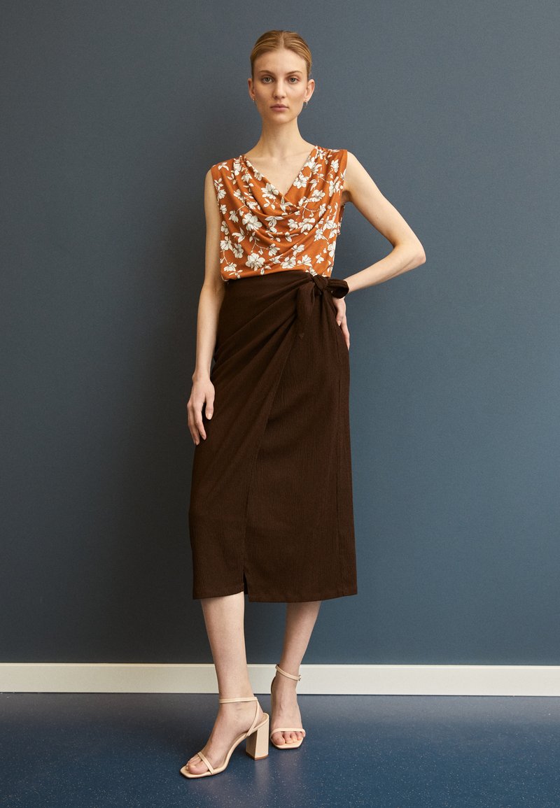 Anna Field A-Linien-Rock - Brown