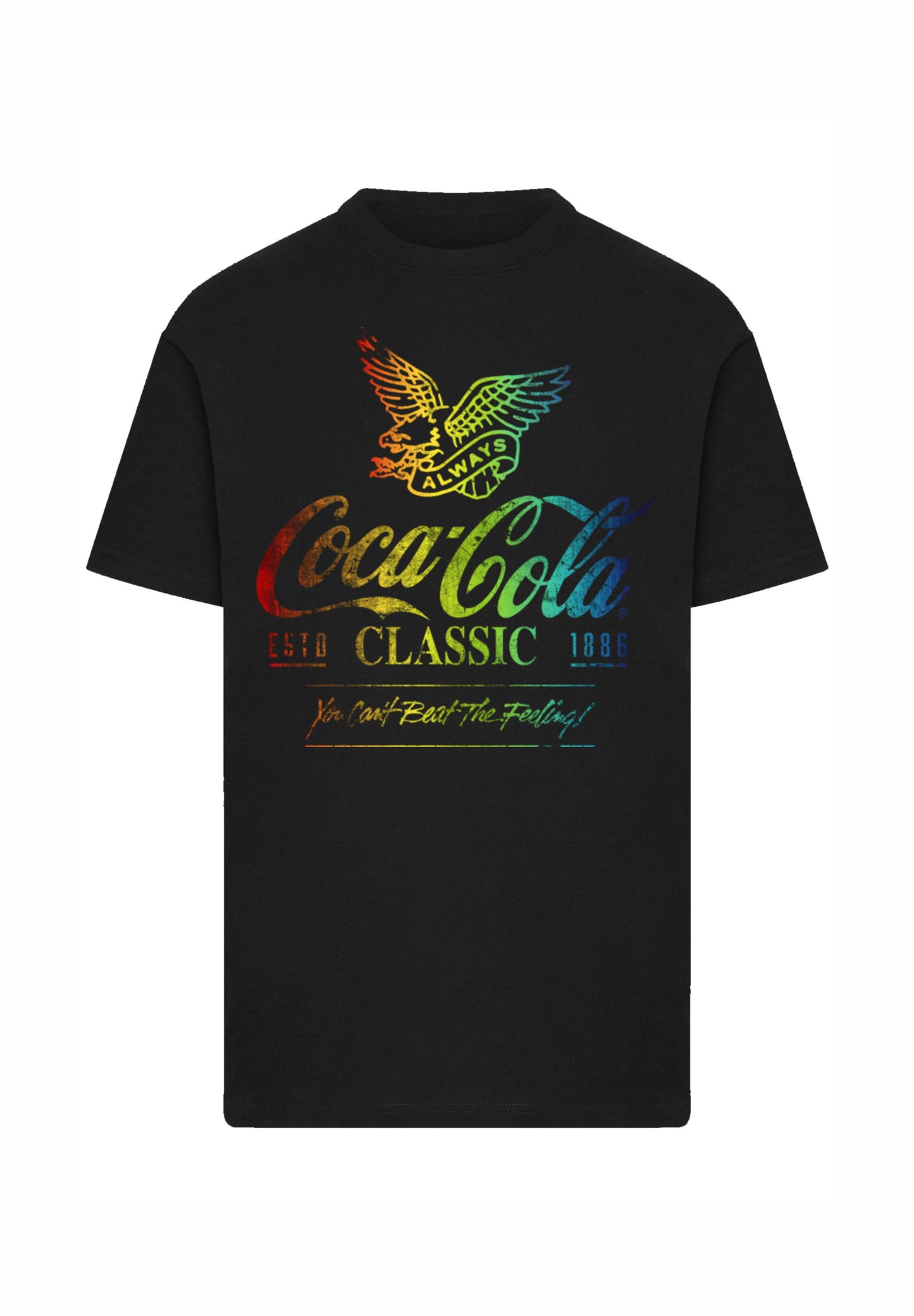 F4NT4STIC COCA COLA OMBRE GRAPHIC - Print T-shirt - Schwarz