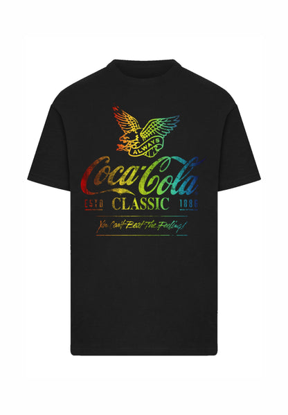 F4NT4STIC COCA COLA OMBRE GRAPHIC - Print T-shirt - Schwarz