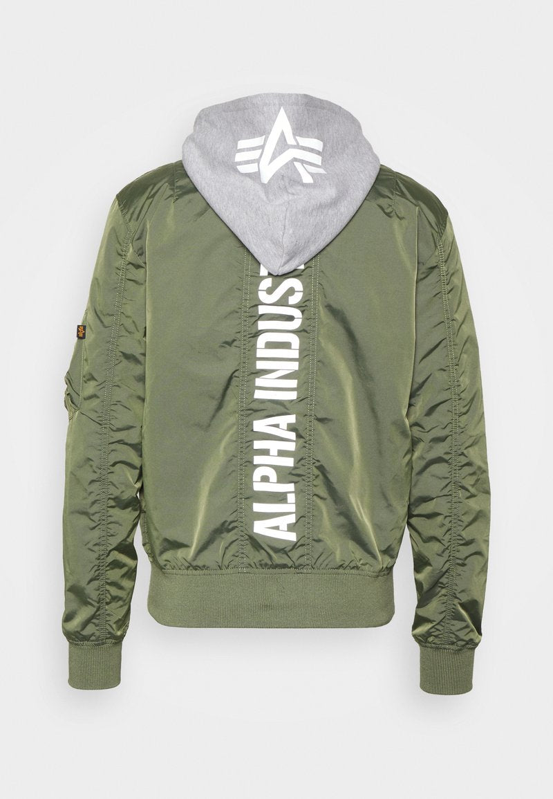 Alpha Industries HOOD - Bomberjacke - Sage Green