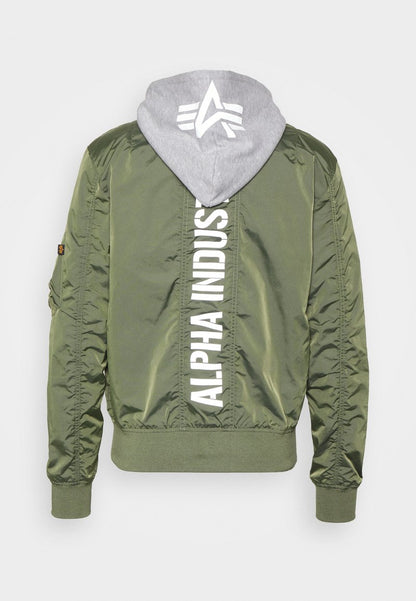 Alpha Industries HOOD - Bomberjacke - Sage Green