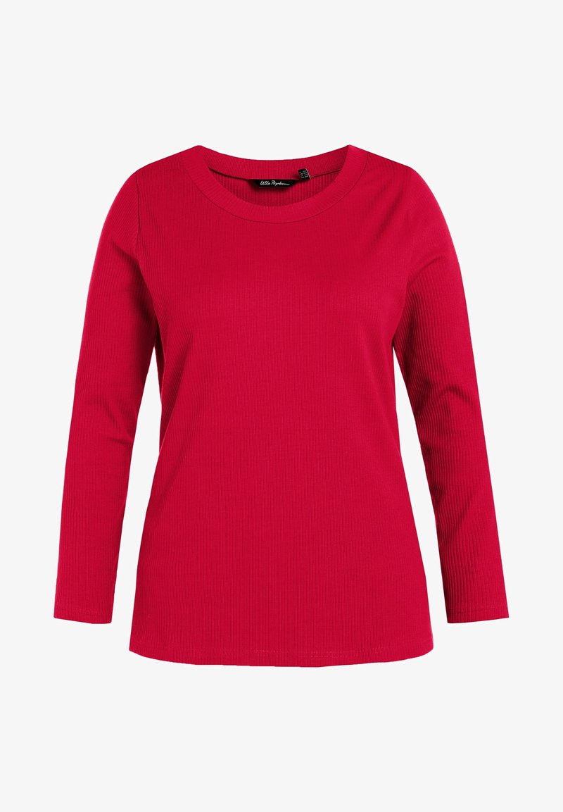 Ulla Popken Langarmshirt - Baksteenbruin
