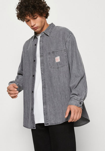  WALLER 1 POCKET SHIRT - Hemd - Black Denim