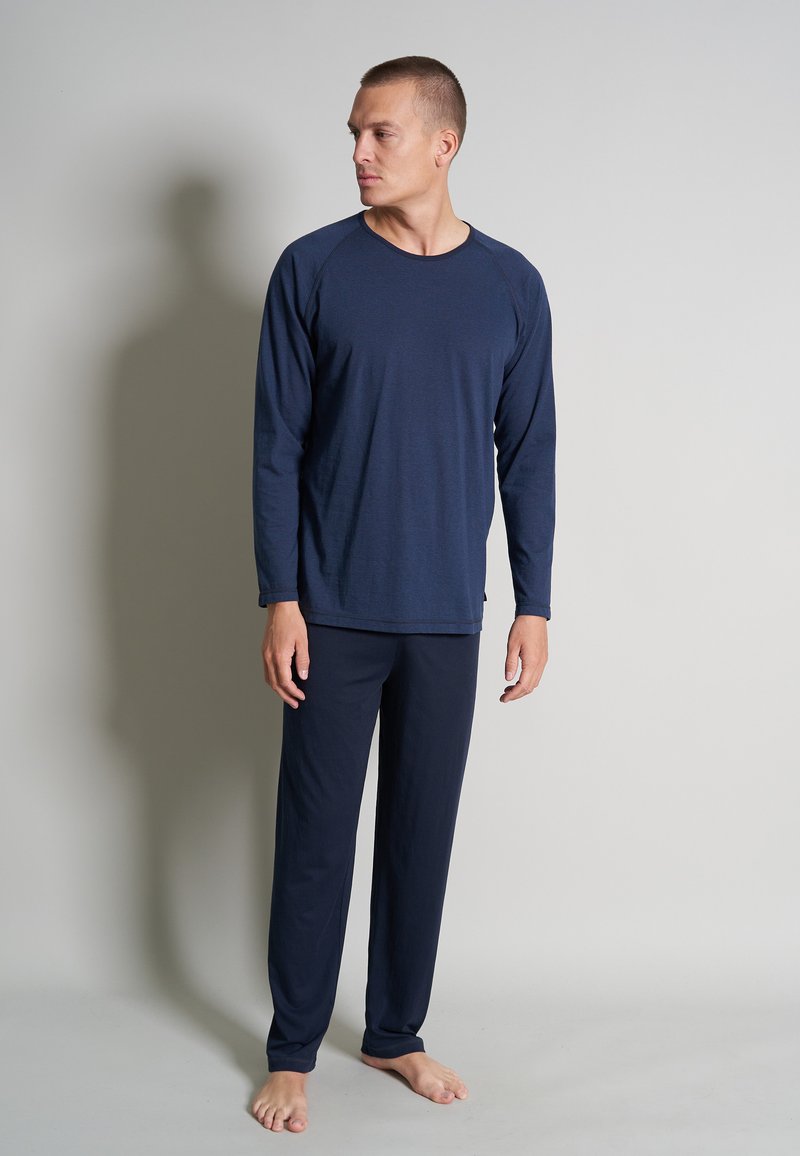  Nachtwäsche Set - Blau Dunkel Ringel