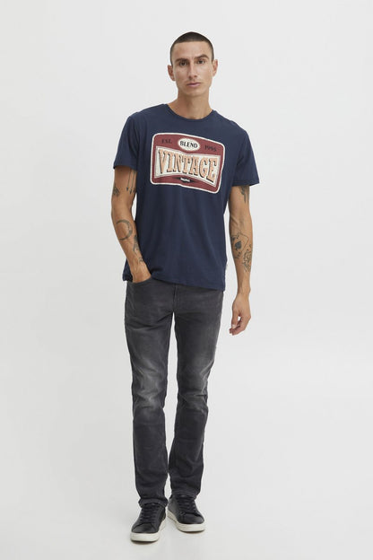 Blend T-Shirt Print - Dress Blues