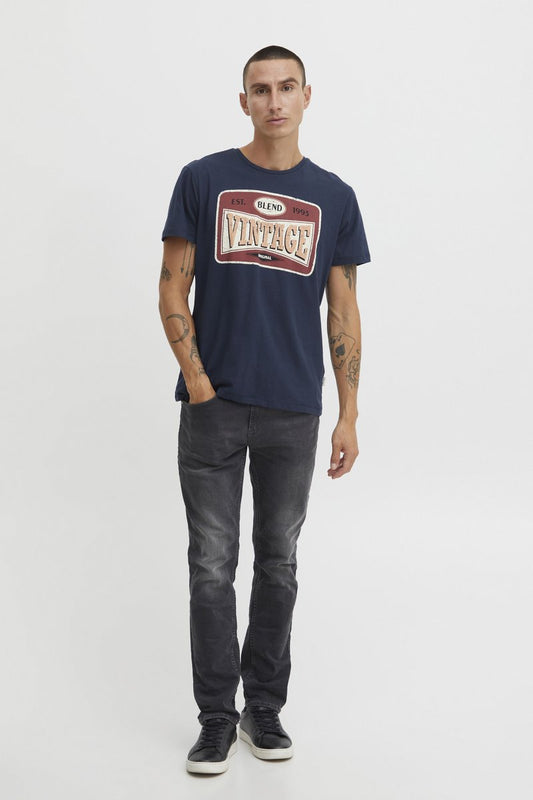 Blend T-Shirt Print - Dress Blues