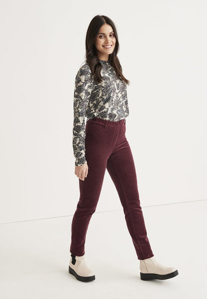  TREGGINGS IN CORDUROY - Stoffhose - Wine Red