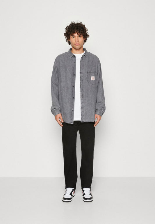  WALLER 1 POCKET SHIRT - Hemd - Black Denim