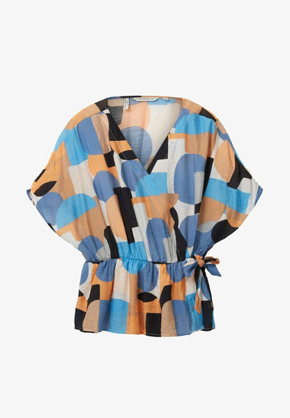 Tom Tailor GEMUSTERTE - Bluse - Abstract Retro Shapes Design