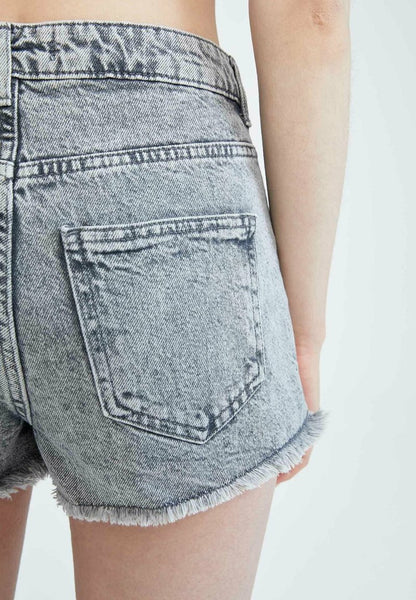 DeFacto HOT SHORT - Jeans Shorts - Grey