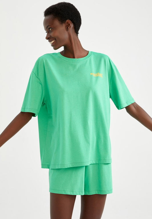 DeFacto SET REGULAR FIT - Nachtwäsche Set - Green