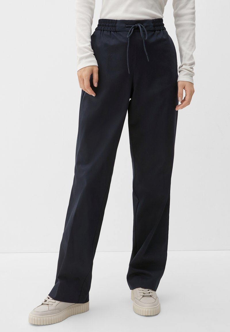S.Oliver MET ELASTISCHE BAND - Stoffhose - Navy