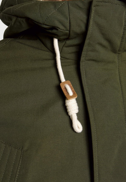 Jack & Jones JJEMASH TEDDY - Wintermantel - Forest Night