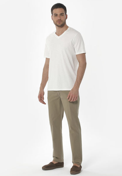  GARMENT DYED REGULAR FIT - Stoffhose - Olive