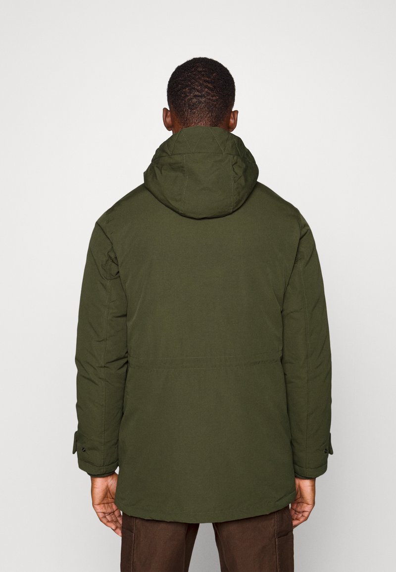 Jack & Jones JJEMASH TEDDY - Wintermantel - Forest Night