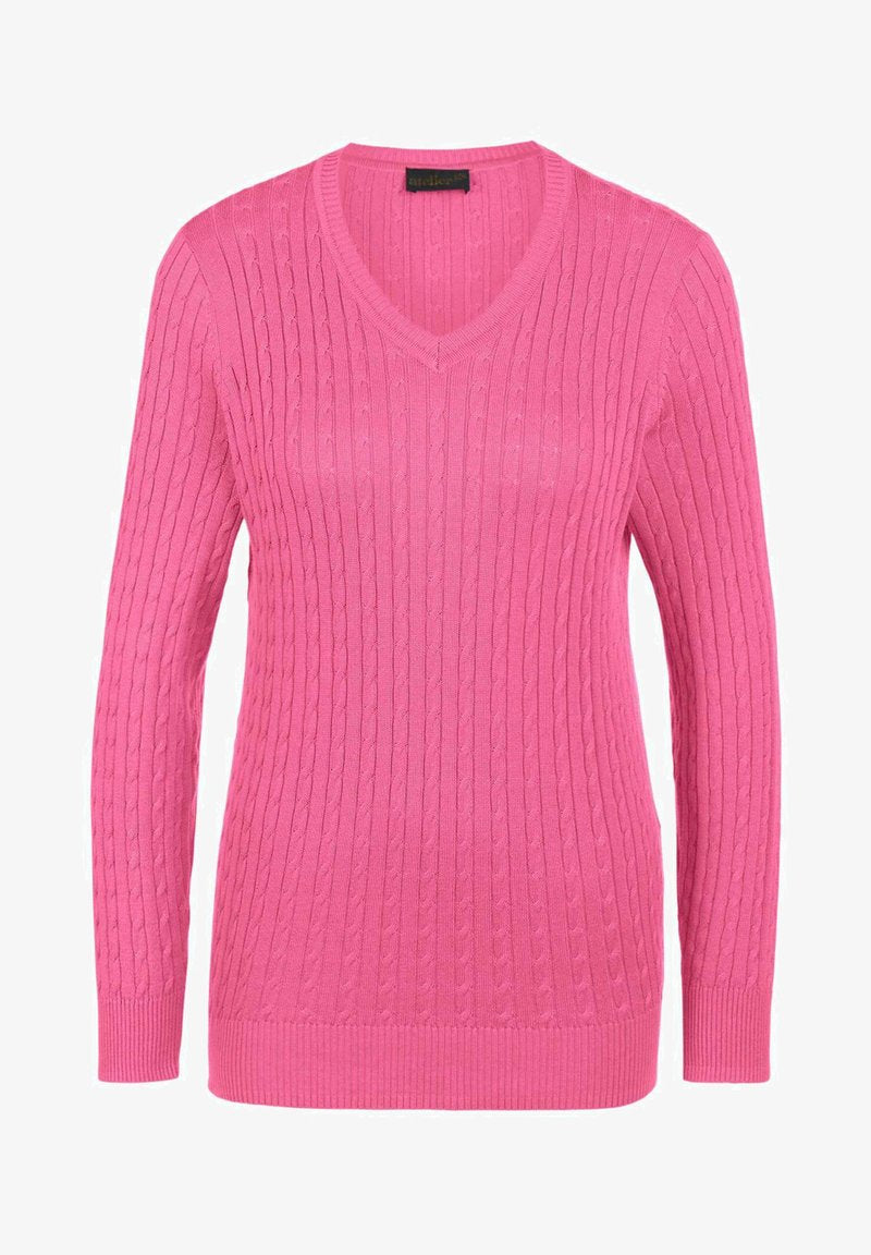 GOLDNER Strickpullover - Flamingo