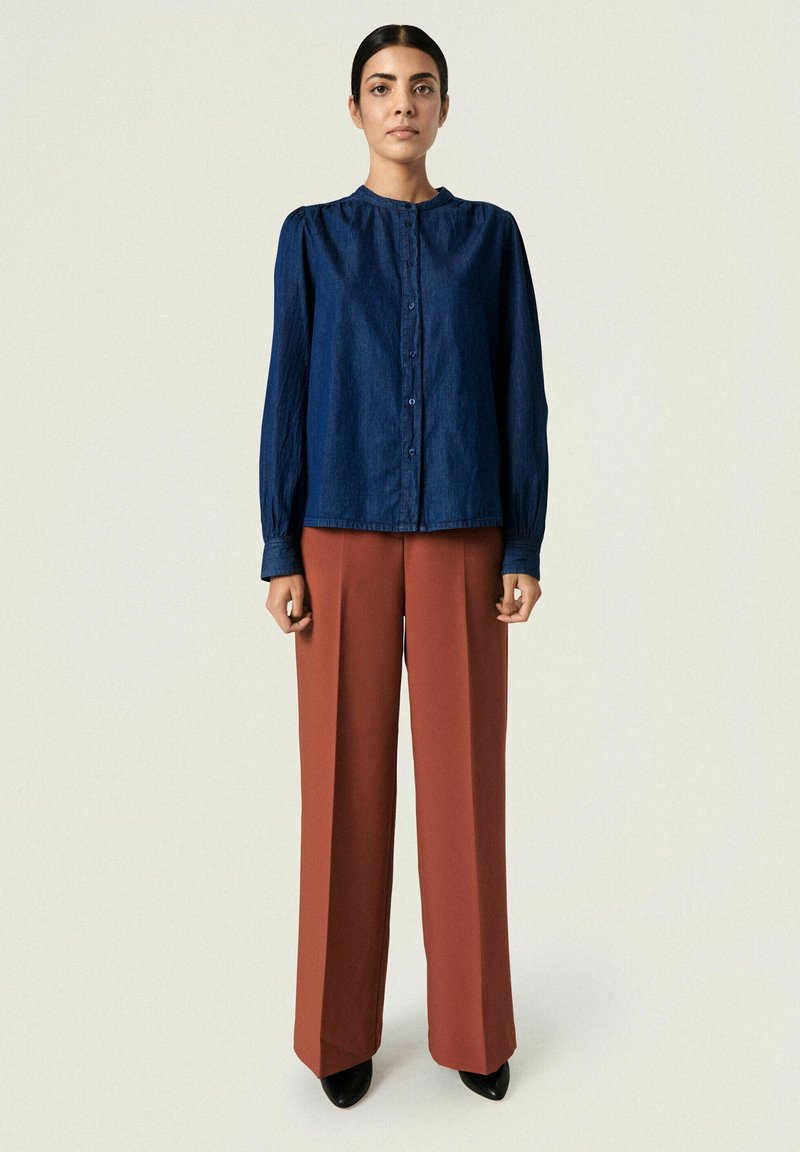 Soaked In Luxury SLLYNDA - Hemdbluse - Dark Blue Denim