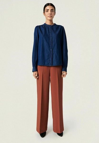 Soaked In Luxury SLLYNDA - Hemdbluse - Dark Blue Denim