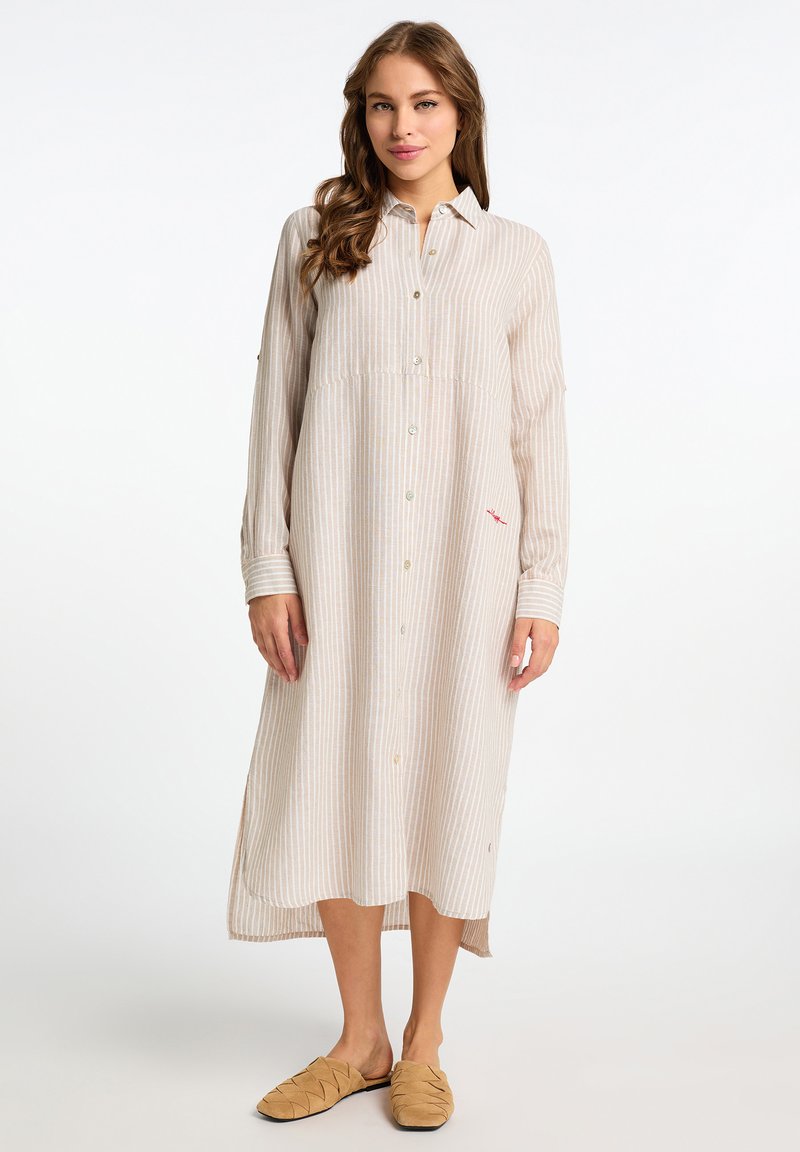  Blusenkleid - Beige