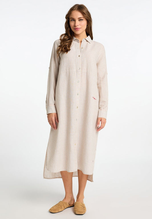 Blusenkleid - Beige