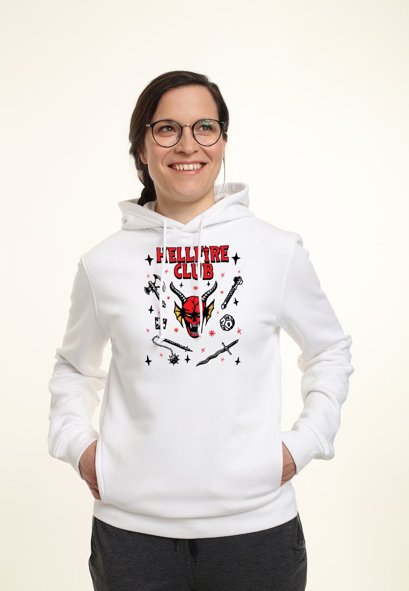 Henry Tiger STRANGER THINGS TEXTBOOK HFC - Kapuzenpullover - White