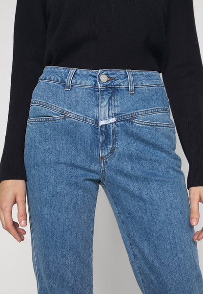 CLOSED PEDAL PUSHER - Jeans Straight Leg - Mid Blue