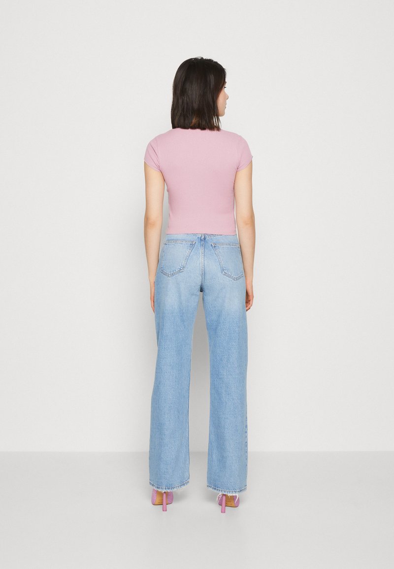 BDG Urban Outfitters NOLA NOTCH NECK - T-Shirt Basic - Pink