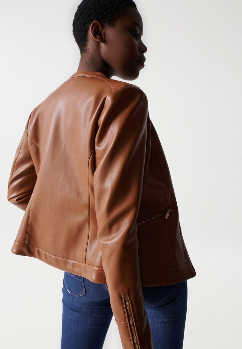  Kunstlederjacke - Brown