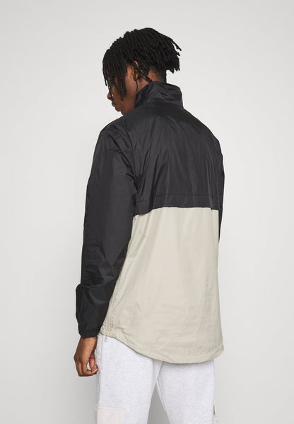 URBAN CLASSICS STAND UP COLLAR PULL OVER - Windbreaker - Black/concrete