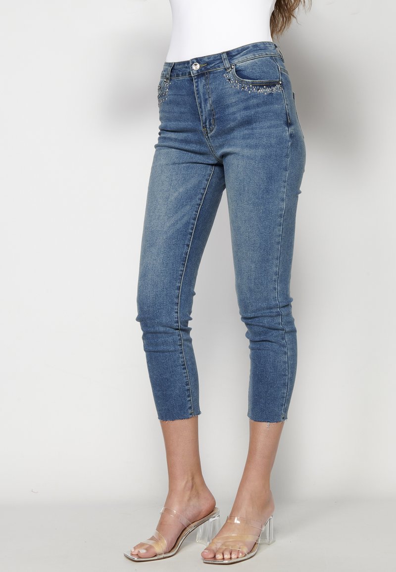 Koroshi Jeans Skinny Fit - Azul Osc Dark Blue