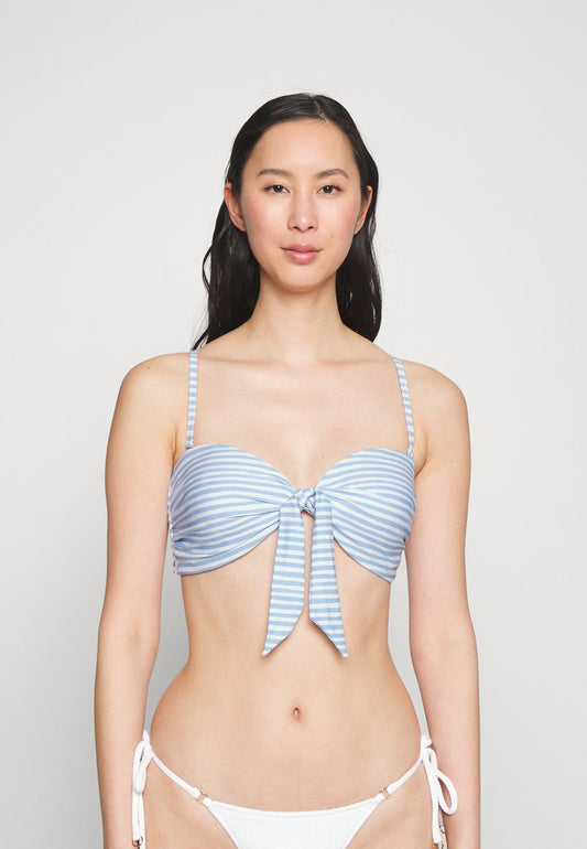 Seafolly SUMMER CRUSH TWIST TIE FRONT BANDEAU - Bikini-Top - Powder Blue