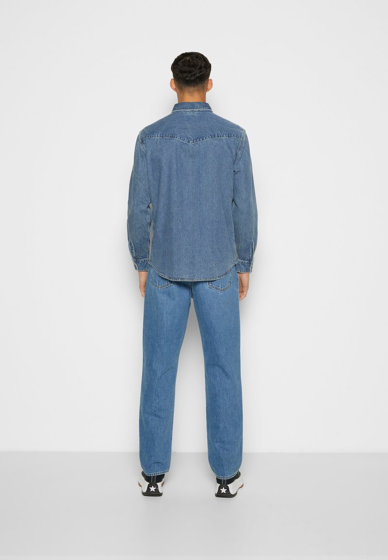  RELAXED FIT WESTERN - Hemd - Indigo Stonewash