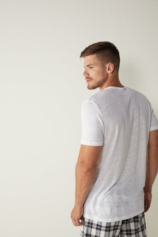 Intimissimi KURZARM - Nachtwäsche Shirt - Bianco
