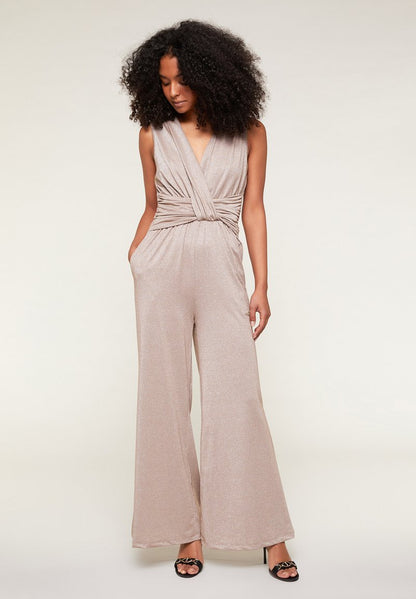  MIT TORCHON - Jumpsuit - Beige