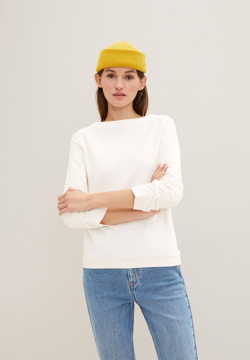 TOM TAILOR Denim JACQUARD  - Strickpullover - Gardenia White