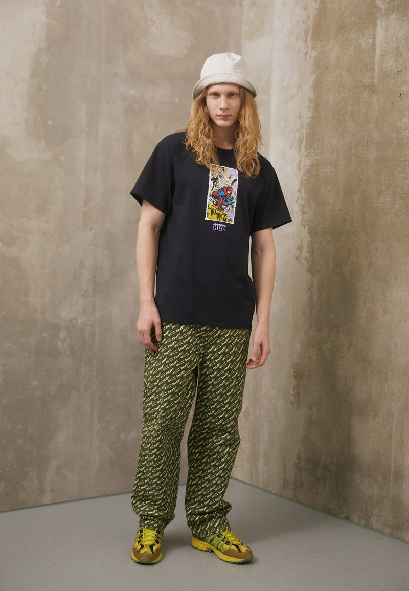 HUF MOODY TEE - T-Shirt Print - Black