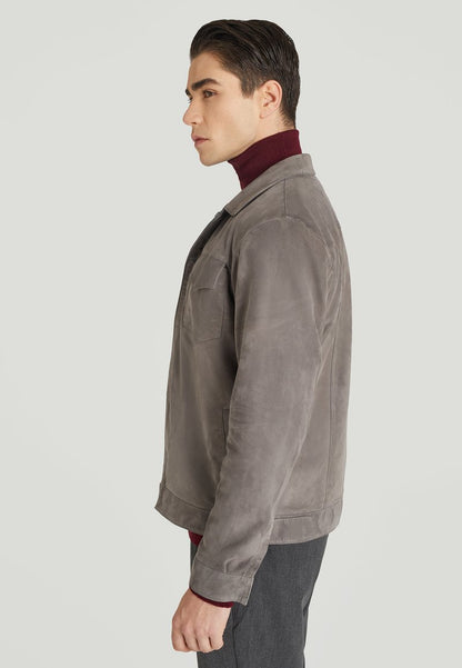  Lederjacke - Grey