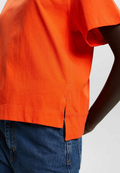 ESPRIT T-Shirt Basic - Orange Red New