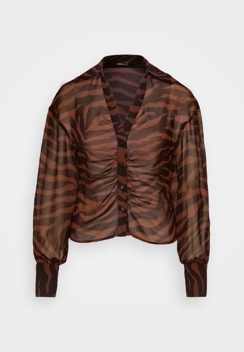 Gina Tricot SIVAN BLOUSE - Bluse - Brown