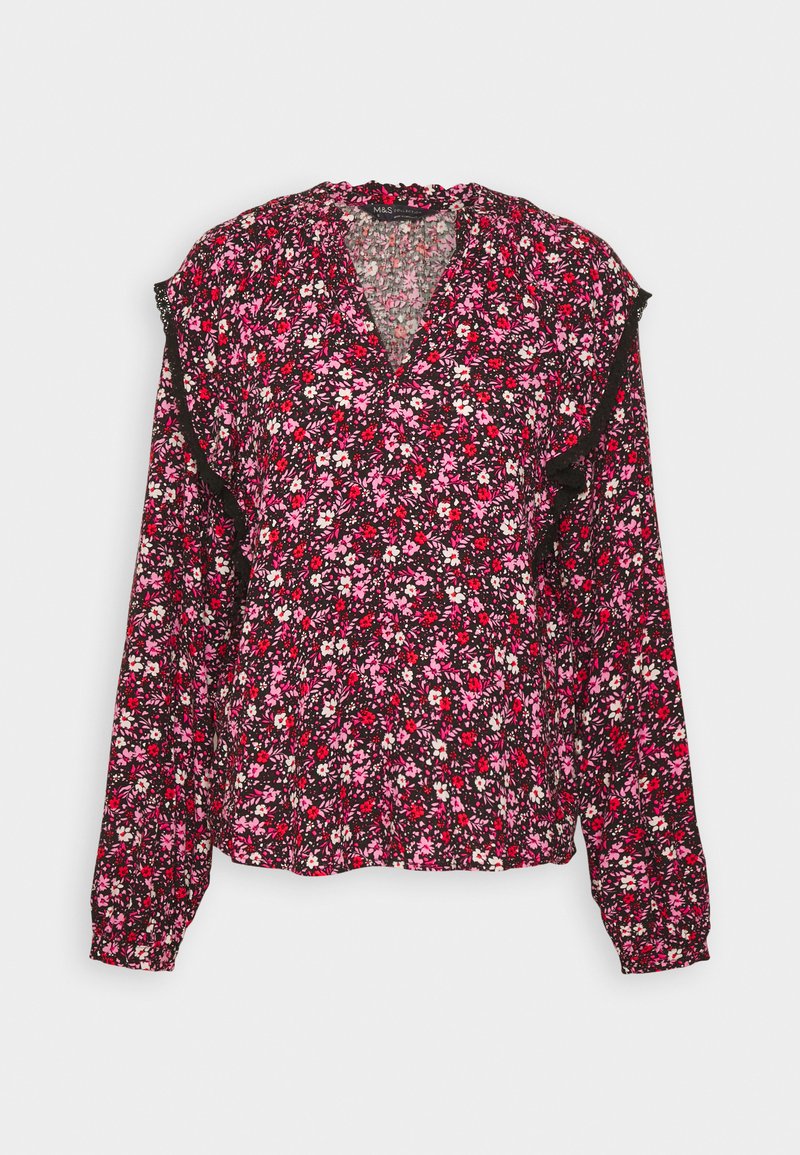 Marks & Spencer RUFFLE BLOUSE - Bluse - Pink Mix