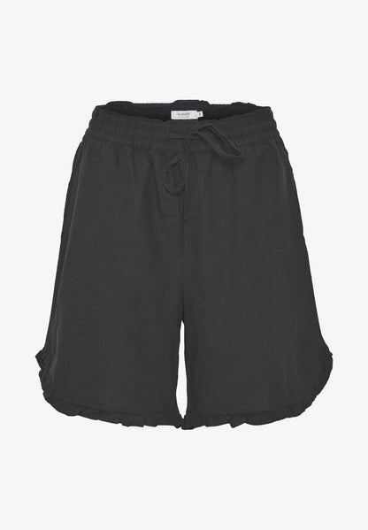 B.young BYFALAKKA FRILL SH - Shorts - Black