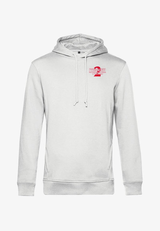 Henry Tiger STRANGER THINGS TWO SOLID POCKET - Kapuzenpullover - White