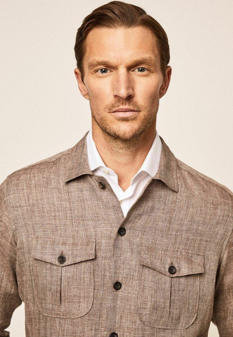 Hackett London Leichte Jacke - Sand