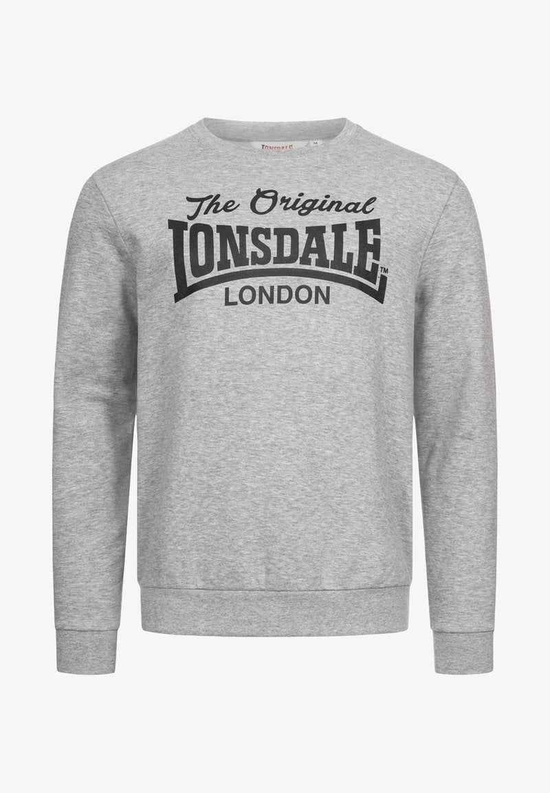 Lonsdale NORMALE PASSFORM BURGHEAD - Sweatshirt - Marl Grey Black