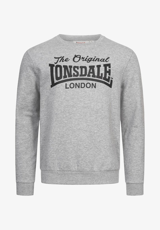 Lonsdale NORMALE PASSFORM BURGHEAD - Sweatshirt - Marl Grey Black