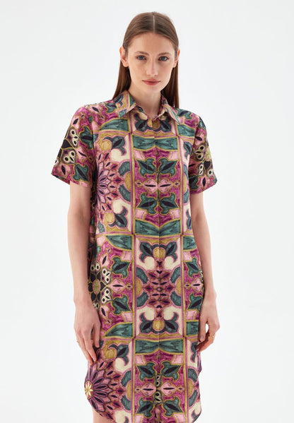  VALERIE - Blusenkleid - Printed Purple
