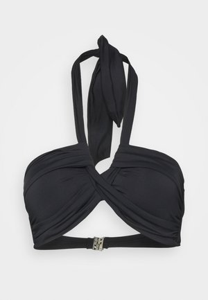 Seafolly TWIST SOFT CUP HALTER - Bikini-Top - Black