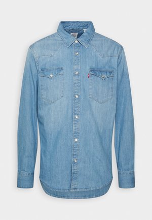  BIG CLASSIC WESTERN - Hemd - Franklin Stone Wash - Med Indigo