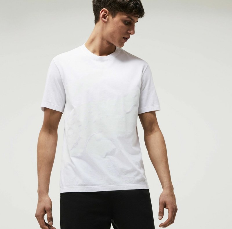 Lacoste Nachtwäsche Shirt - Blanc