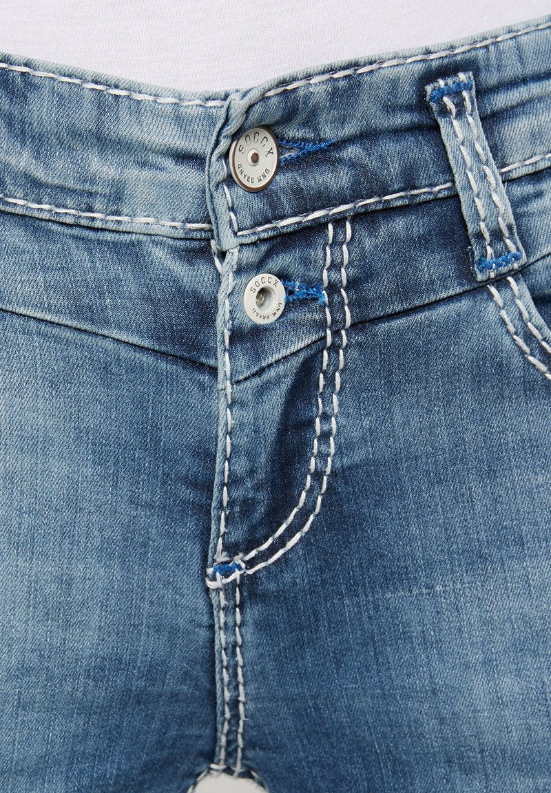 Soccx CAPRI KA:RA - Jeans Shorts - Blue Used